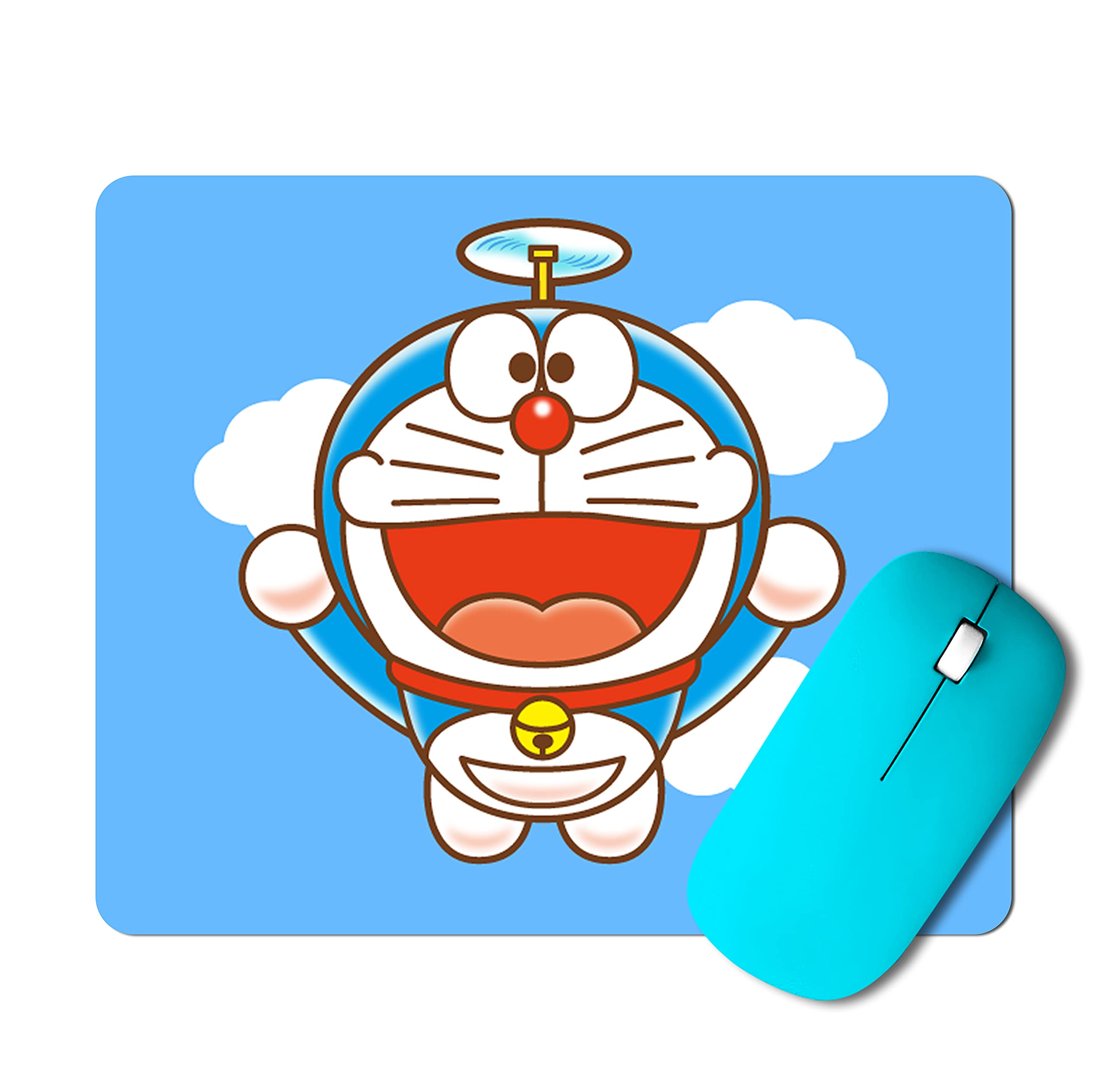 PrintLine Doraemon Flying Design Printed Mousepad for PC/Laptop Rubber Base, Laser and Optical Mouse Compatible | Anti-Skid Base Mousepad (B097ZTL2V7) Amazon Price History, Amazon Price Tracker