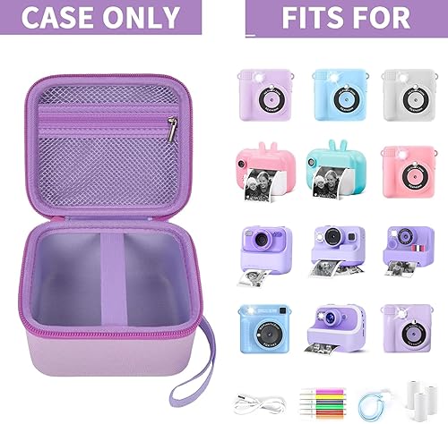 Miniatura 2 de Funda para cámara de impresión instantánea para niños compatible con ESOXOFFORE para Dylanto para DUDUDRAGON para GKTZ para ETIKEZ para Dafotil para