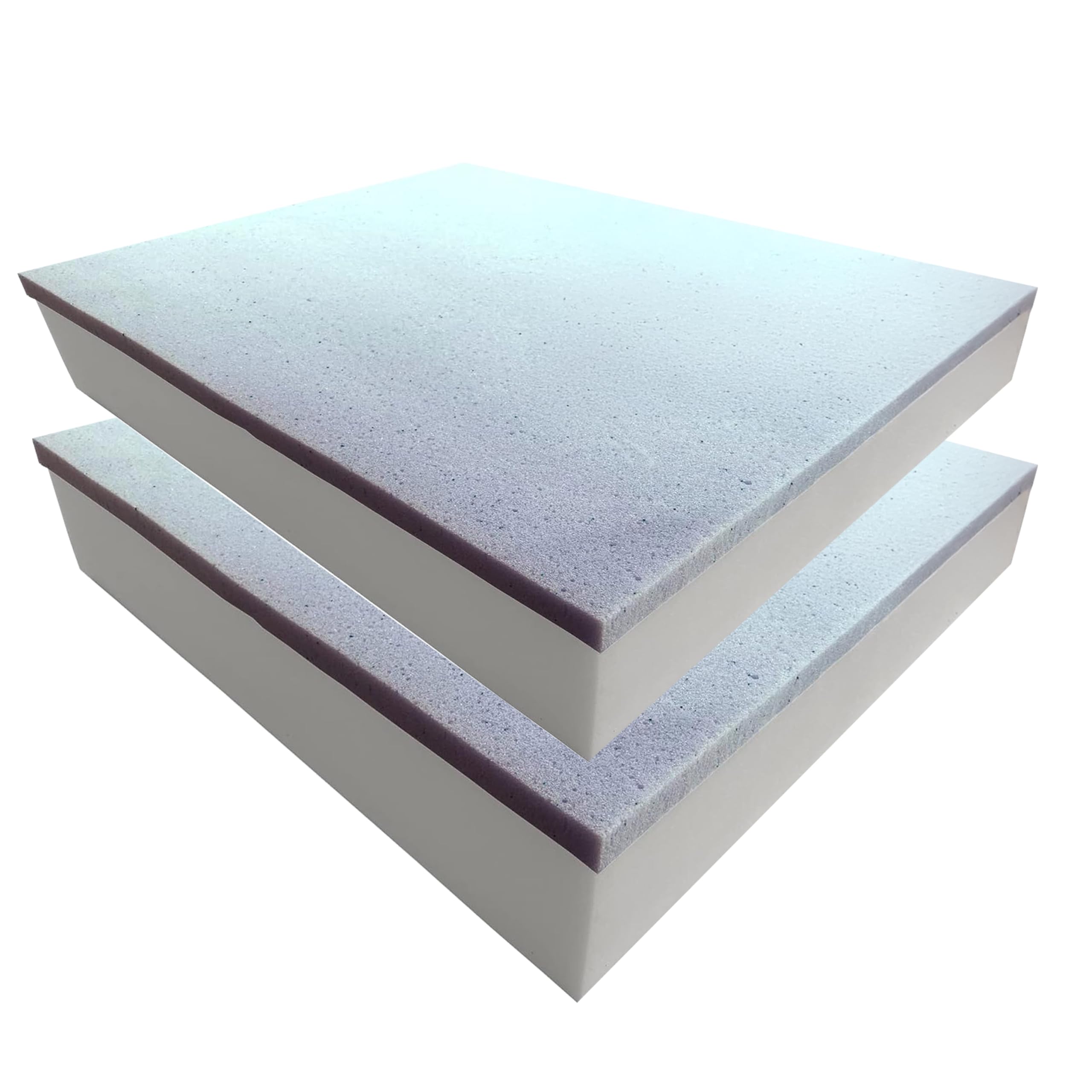 Foamma 2" x 28" x 28" Gel Memory Foam (Chair Cushion Foam for Dining Chairs, Wheelchair Seat Cushion), 2 Pack