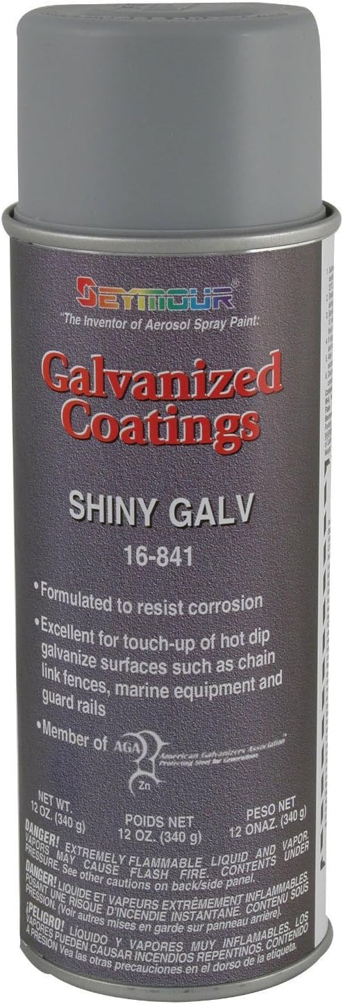Seymour 16-841 Galvanized Coatings Spray Paint, Shiny