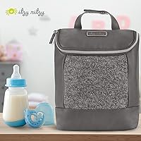 Vista 6 de Itzy Ritzy Bolsa aislada para botellas, mantiene las botellas calientes o frescas, capacidad para 3 botellas y cuenta con bolsillo