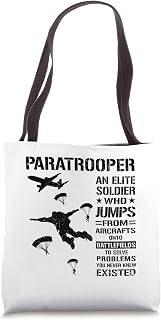 Funny US Airborne Paratrooper Definition Elite Soldier Tote Bag