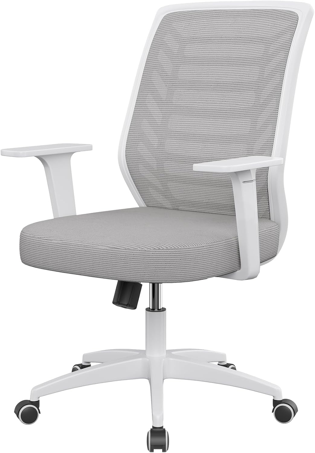 Naspaluro Ergonomic Mid-Back Computer Chair with Armrests and Lumbar ...