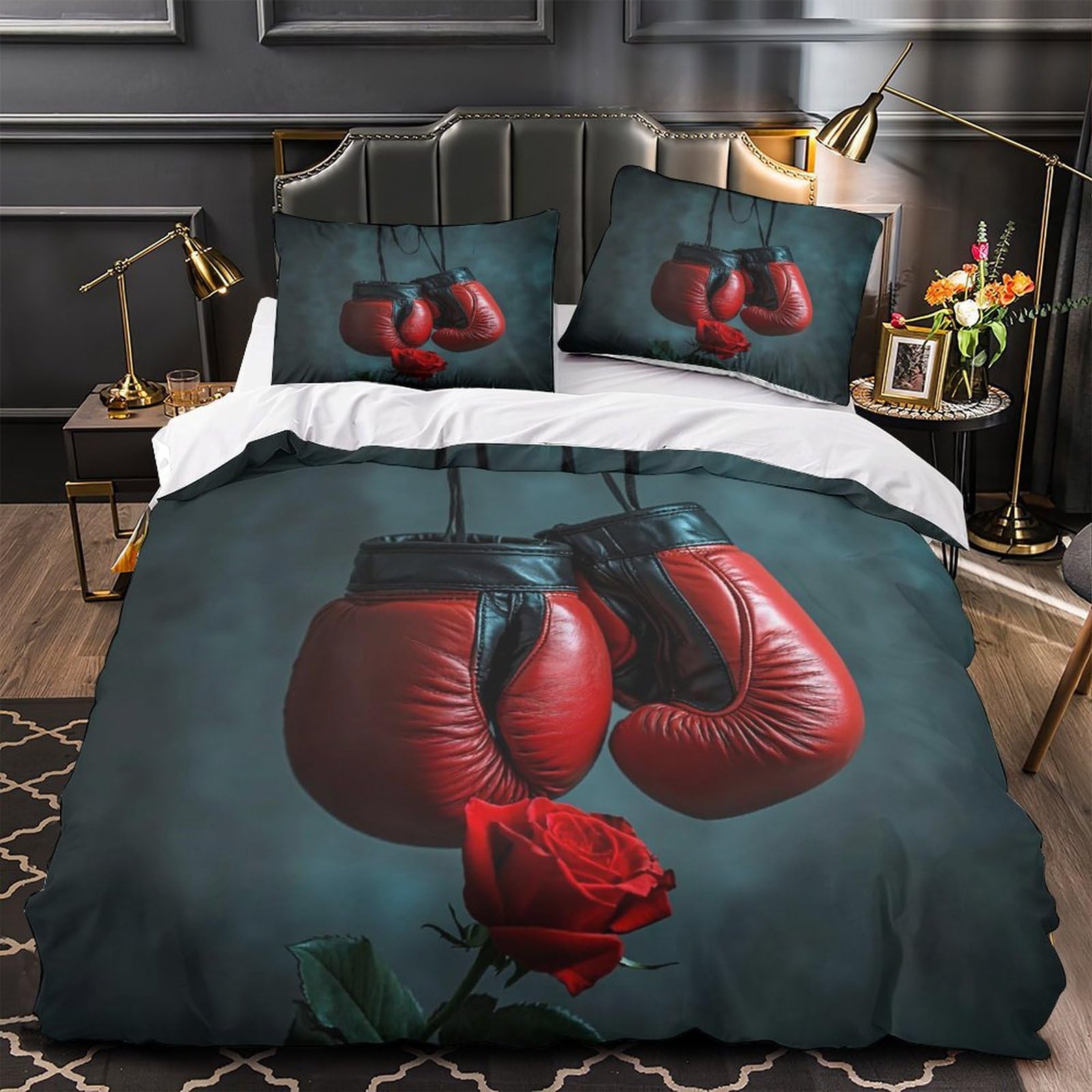 Housse de couette boxing gloves pour créer une chambre d'ado sportive et vintage