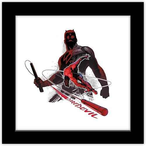 Trends International Gallery Pops Marvel Comics Daredevil - Billy Club Action Graphic Canvas Wall Art Wall Poster, 12.00" x 12.00", Stretched Canvas Trends International Gallery Pops Marvel Comics Daredevil - Billy Club Action Graphic Canvas Wall Art Wall Poster, 12.00" x 12.00", Stretched Canvas