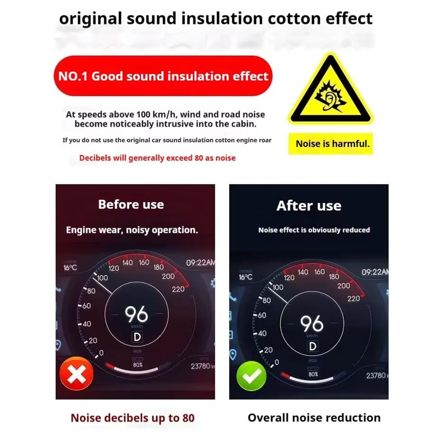 Isolamento Cofano Auto per Mazda CX-5 CX5 2013 – 2024 Insonorizzante Motore Protezione Calore Riduzione Rumore Cofano Motore Accessori Auto,2018-2024