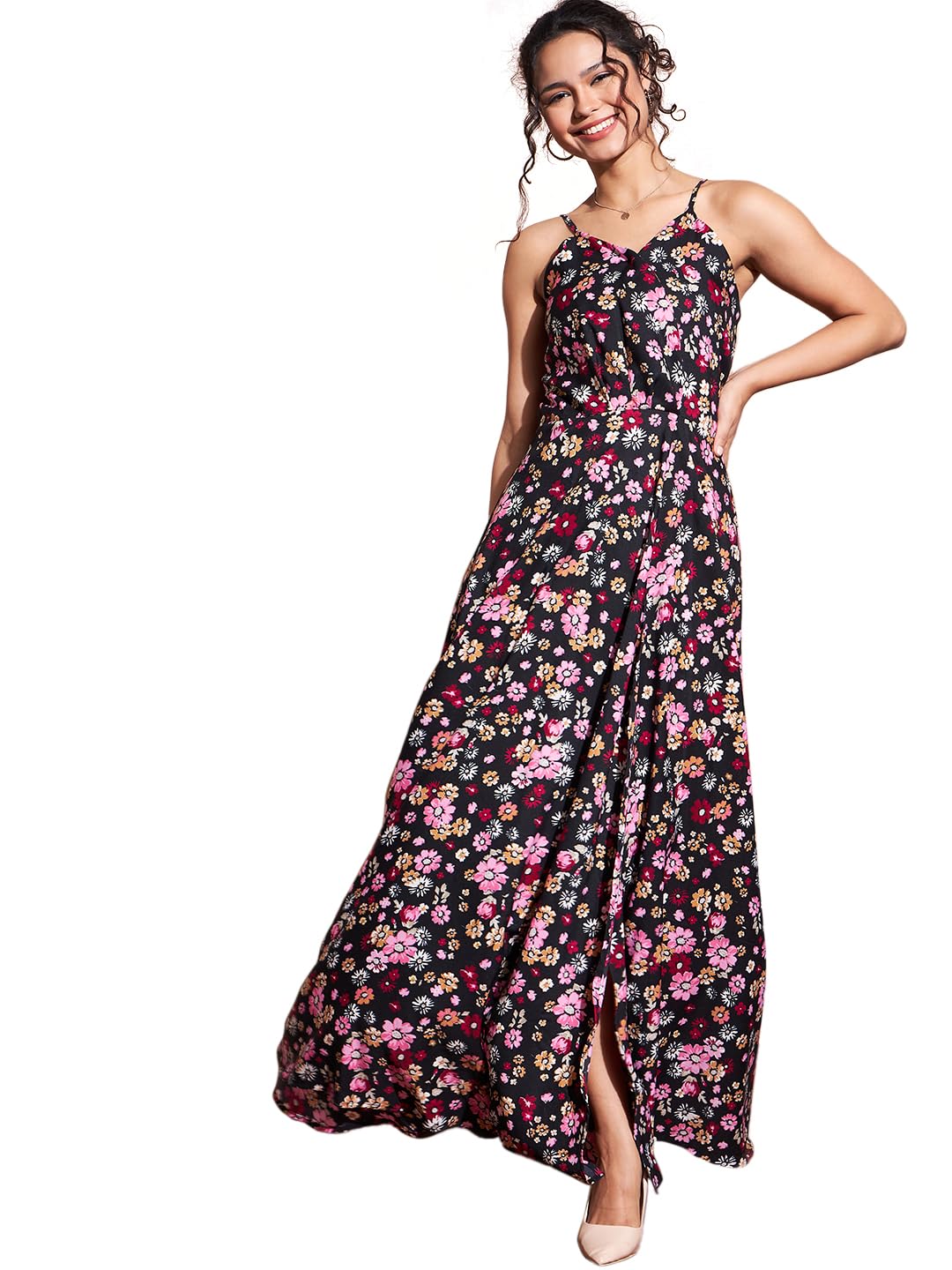 ALL YOURS Women's Floral Printed Dress| Floral Dresses for Women| Women Dresses Birthday Dress for Women|Formal Dress for Women| Festival Dresses for Women| Ladies Dresses for Women