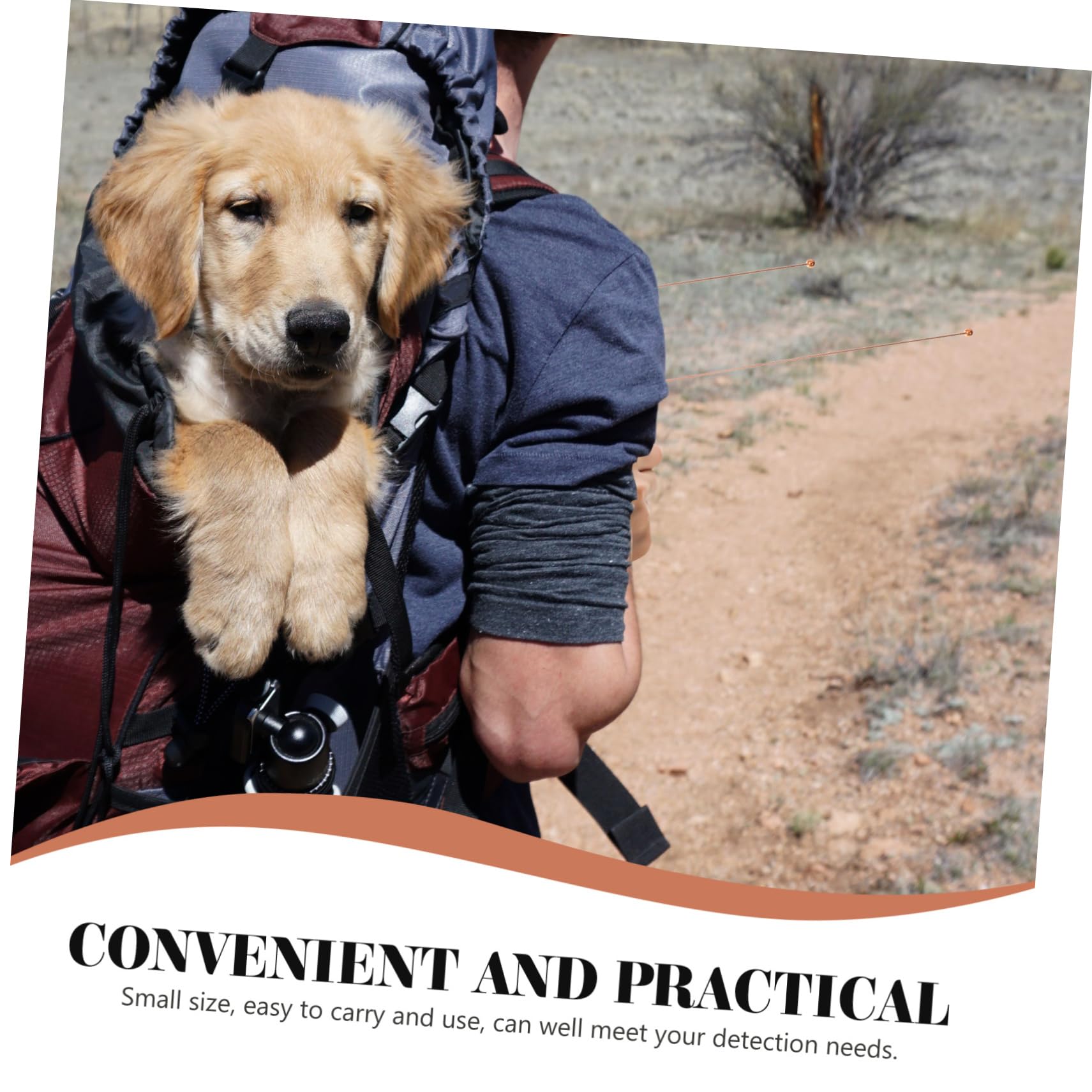 KICHOUSE 2pcs Dowsing Rod for Diving Treasure Divining Rods Divining Accessories Flexible Divining Rod Portable Dowsing Rods Solid Dowsing Rods Outdoor Diving Rods Long Dowsing Rod Copper