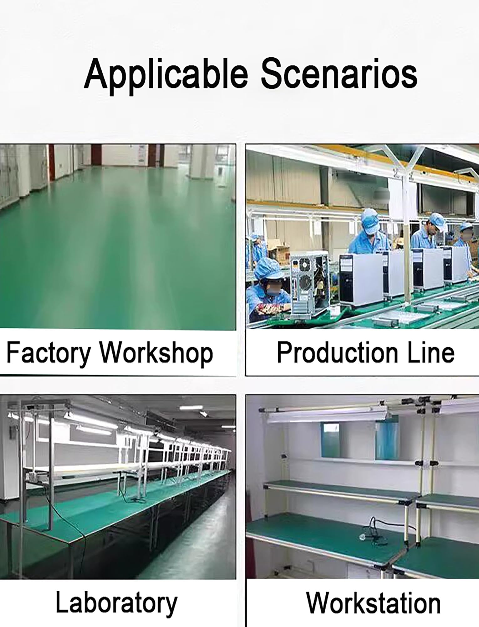 Alfombrilla antiestática for banco de trabajo, espesor 2mm/0,08 pulgadas, resistente al aceite, resistente al desgarro, for laboratorio y banco de reparación(0.7x1.4meter/2.30x4.59ft)