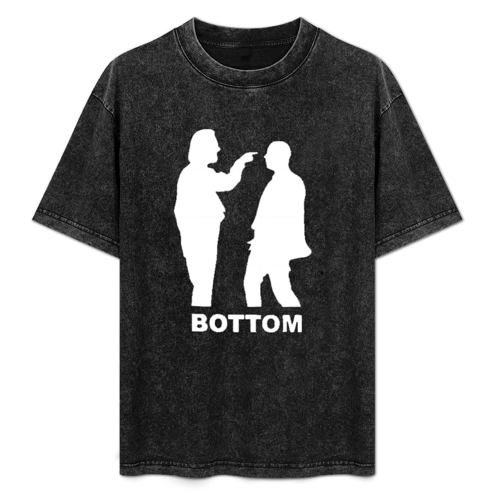 Bottom Rik Mayall Funny TV Show Gym Unisex T-Shirt Printed Tee Graphic Top Men Black Shirt M