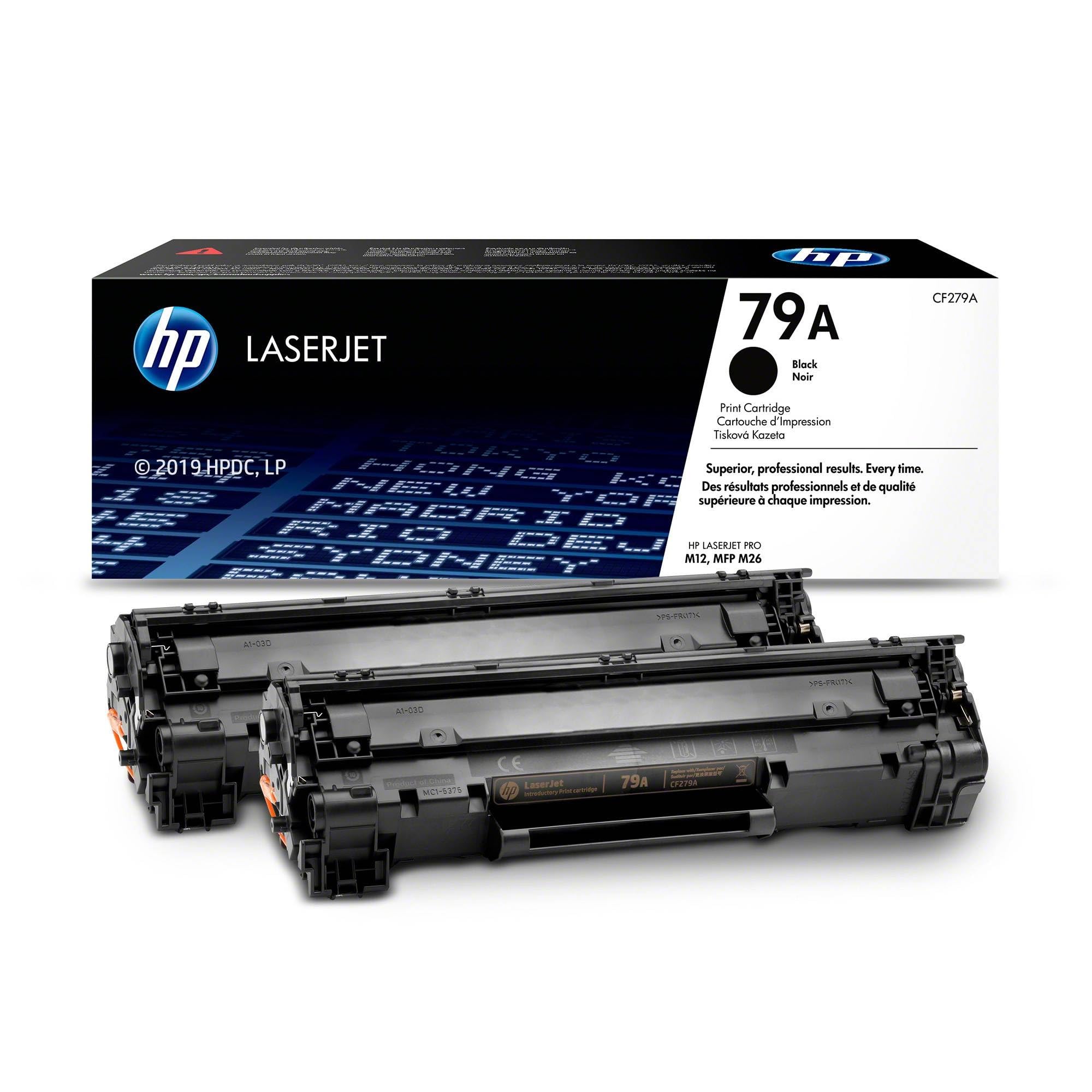 HP 79A CF279A, Cartuccia Toner Originale da 1000 Pagine, Compatibile con le Stampanti LaserJet Pro M12a, M12w, MFP M26a e MFP M26nw, Nero