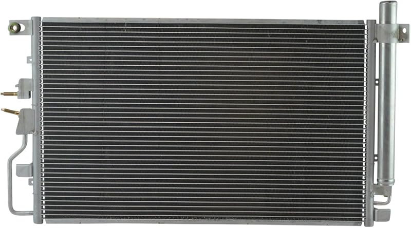 Condensador do ar-condicionado com filtro secador TRQ ACA84385 para Chevrolet Equinox, GMC Terrain, Pontiac Torrent e Suzuki XL-7