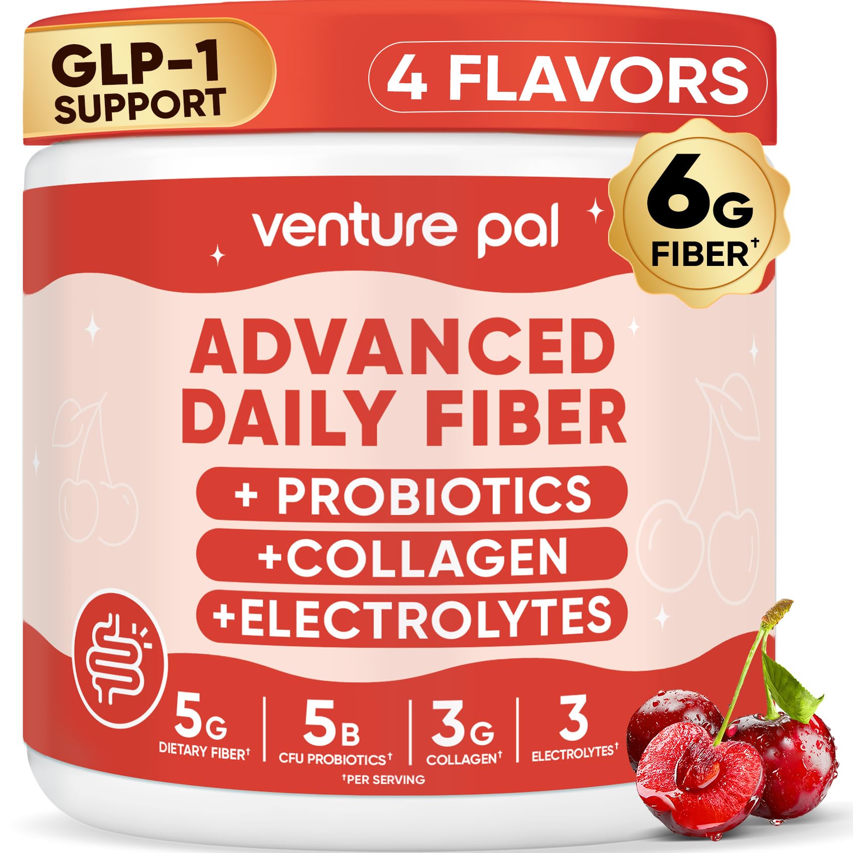 6-in-1 Advanced Daily Prebiotic Fiber Supplement Powder — Amazon image 9