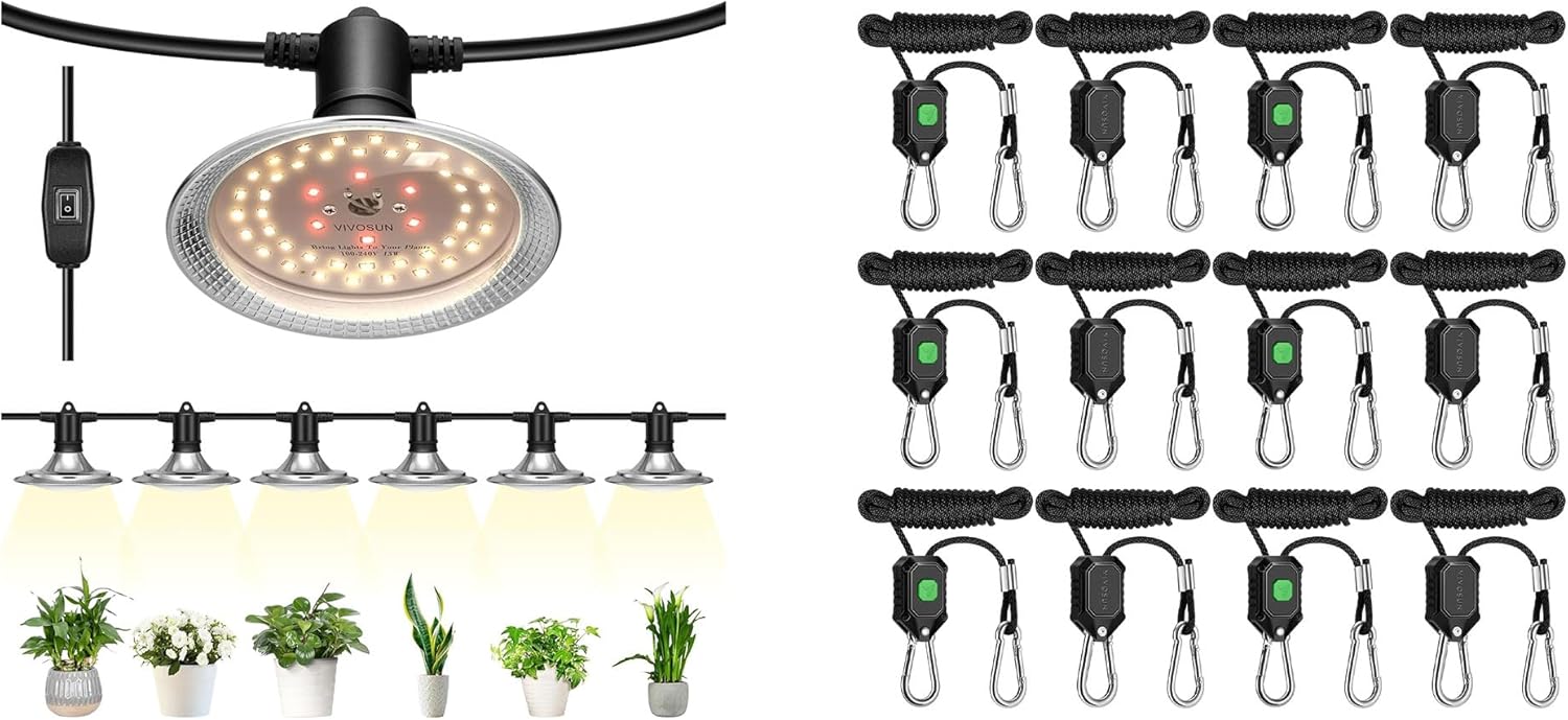 VIVOSUN Outdoor LED Grow Lights, Full Spectrum Plant