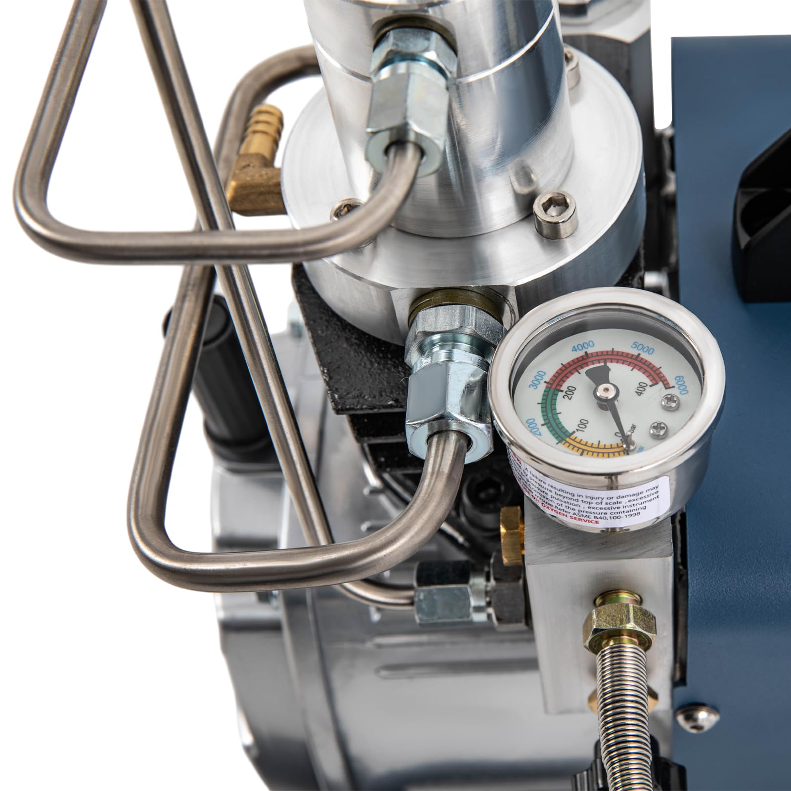 PCP Kompressor, 300Bar 30Mpa 4500Psi Elektrische Hochdruck-Luftkompressorpumpe, 1800W Elektrischer Luftpumpe, zweistufige Komprimierung Hochdruck-Druckluftpumpe