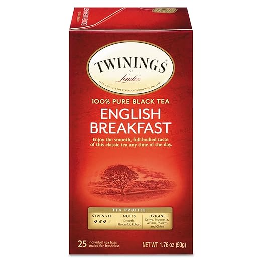 Twinings English Breakfast Tea, 25 Count (Pack of 1)