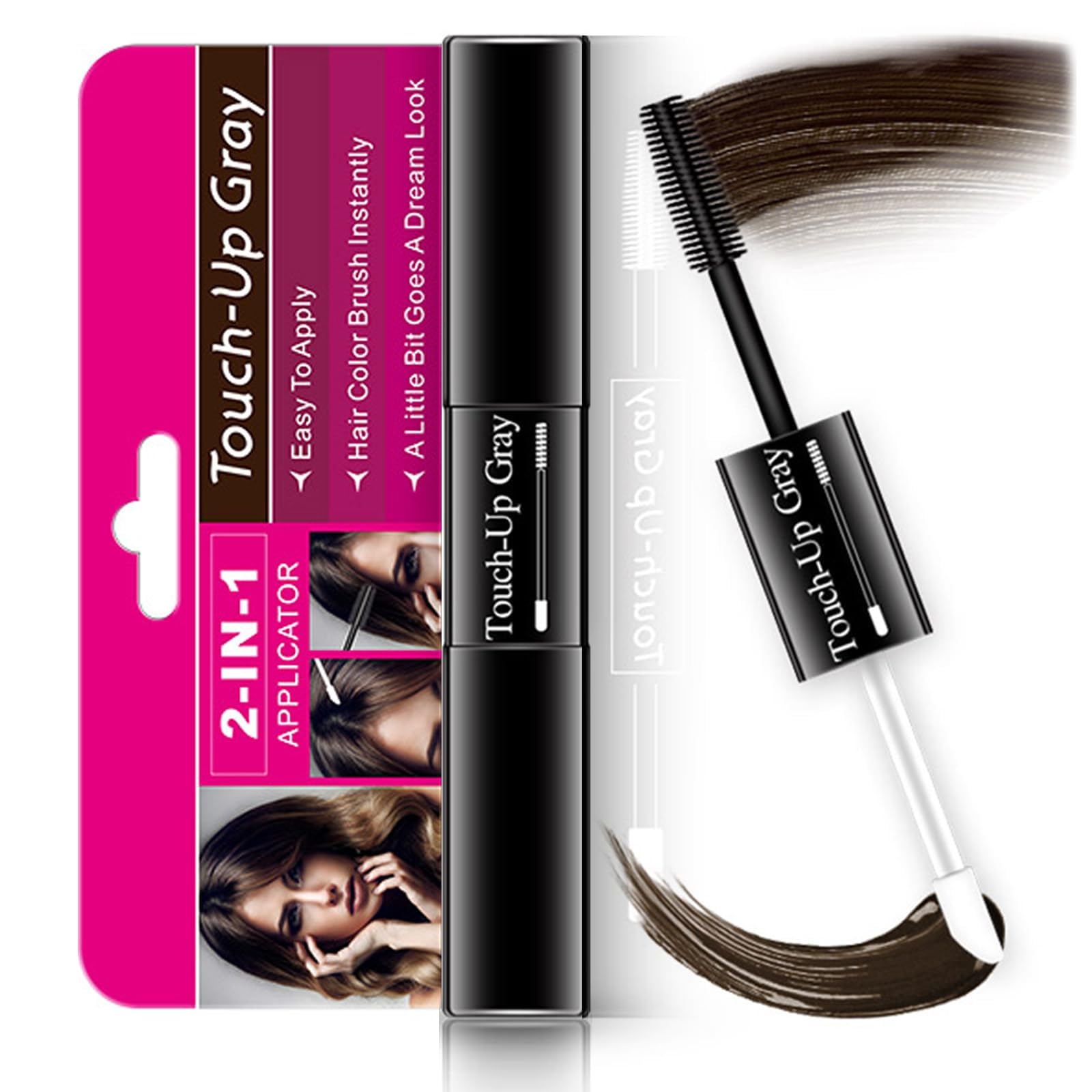 TERRIFI Beard Pen Filler for Thicker Beards, Waterproof Fork-Tip Beard Pencil for Men, Easy Beard Shaper and Definer for Enhanced Facial Hair (Dark Brown)