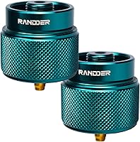 Vista 8 de Adaptador de propano a butano, adaptador de estufa de campamento, convertidor de gas, entrada de tanque de propano de 16 onzas, salida de válvula