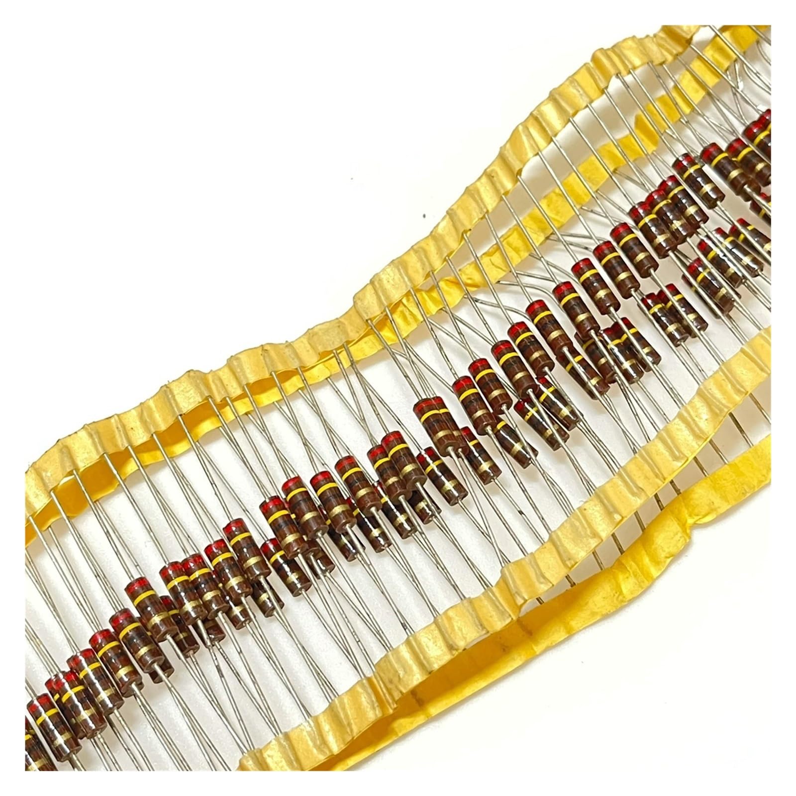 LEOTNNDQ 10pcs Color Ring Resistors 1/2W 0.5W 22R 24R 35R 47R 82R 91R(24R 10pcs)