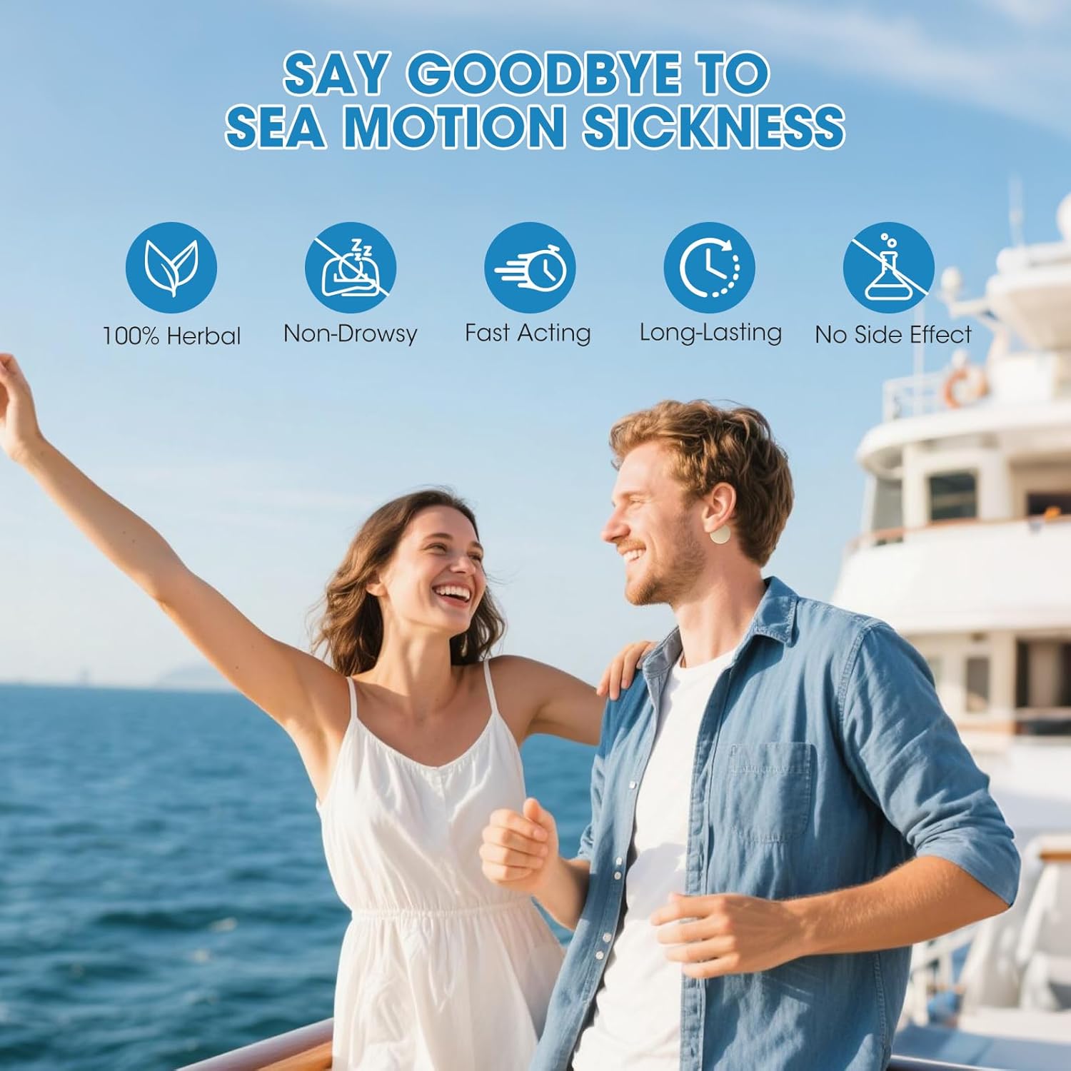 MQ Sea Sickness Patches for Cruise, 28 PCS Behind Ear Anit-Motion Sickness Agents for Travel, Non-Drowsy, 72H Long Lasting Fast Acting for Car, Airplane, Ship Rides