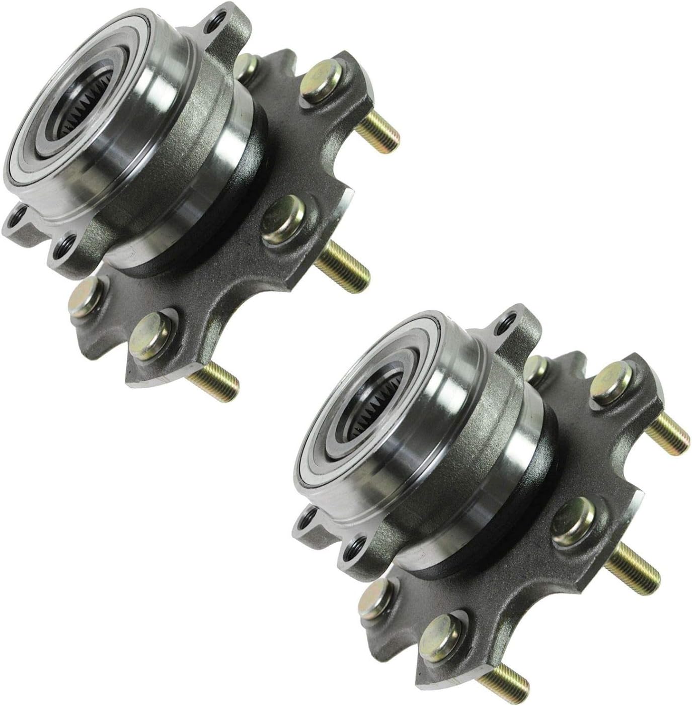 2 Piece Rear Wheel Bearing & Hub Assembly Set Compatible with 2001-2006 Mitsubishi Montero