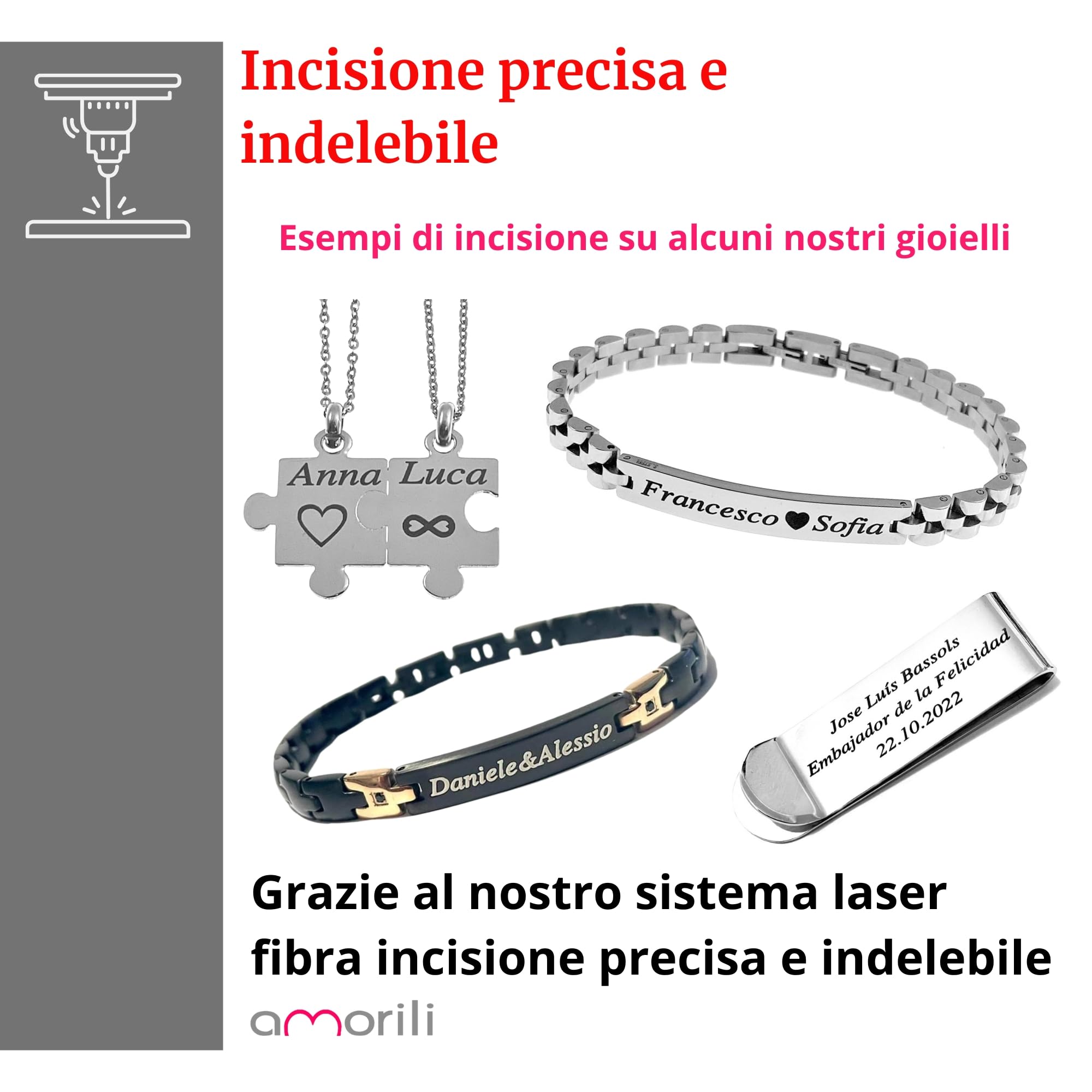 Bracciale Uomo in Pelle con Piastra in Acciaio Inox Personalizzato | Personalizzabile con Incisione | Gioiello Maschile Elegante e Resistente | Idea Regalo per Lui bcc2740