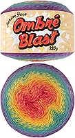 Vista 63 de JubileeYarn Hilo Ombré Blast - 220g/pastel Algodón Peso Bebé - Cripta de Hielo - 1 Pastel