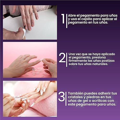 Miniatura 7 de Mia Secret, Pegamento de uñas con calcio y vitamina E, Cepillo en n.º 335