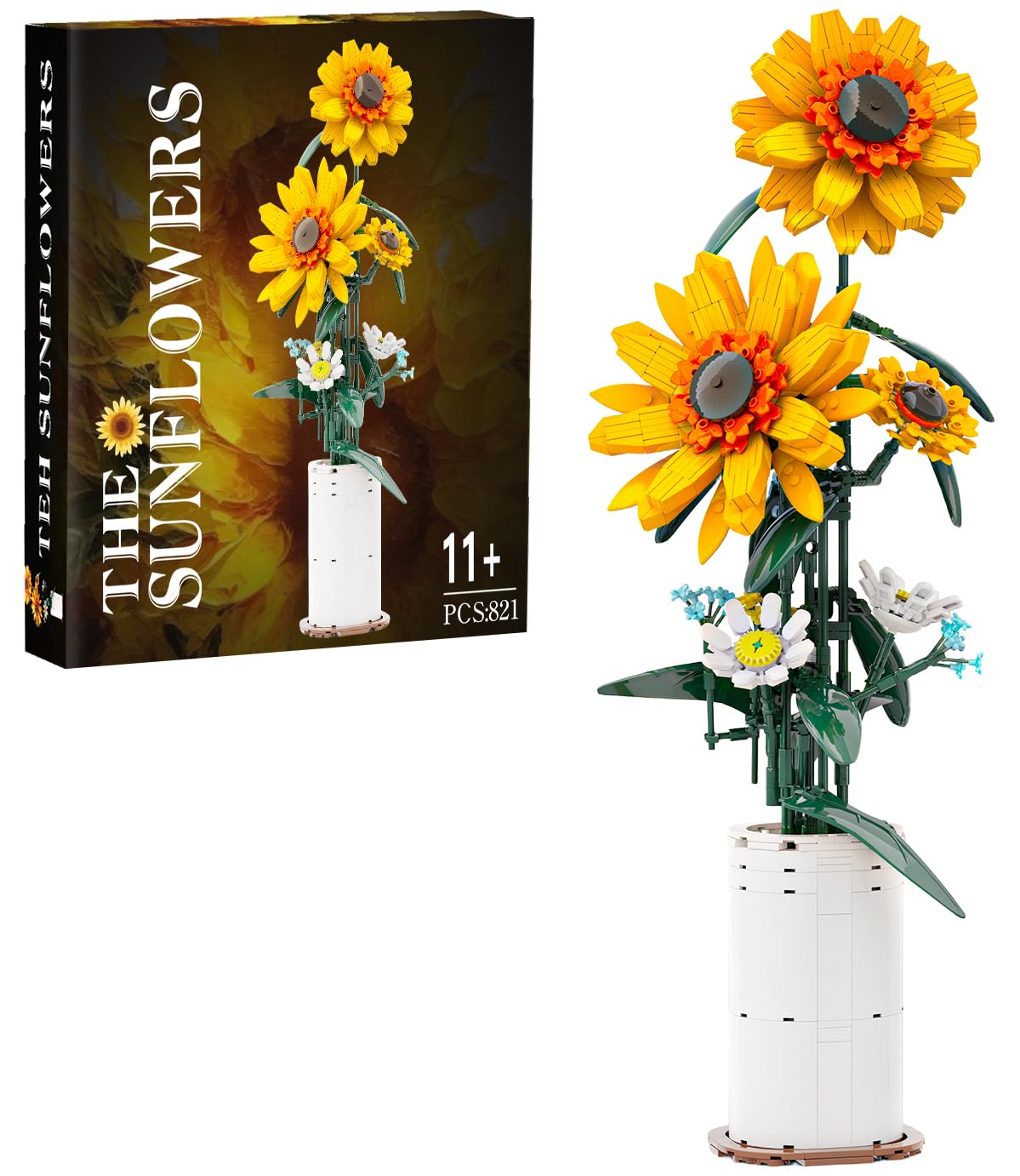 Amazon.com: BlockPro Upgrade Sunflower Building Set for Adults