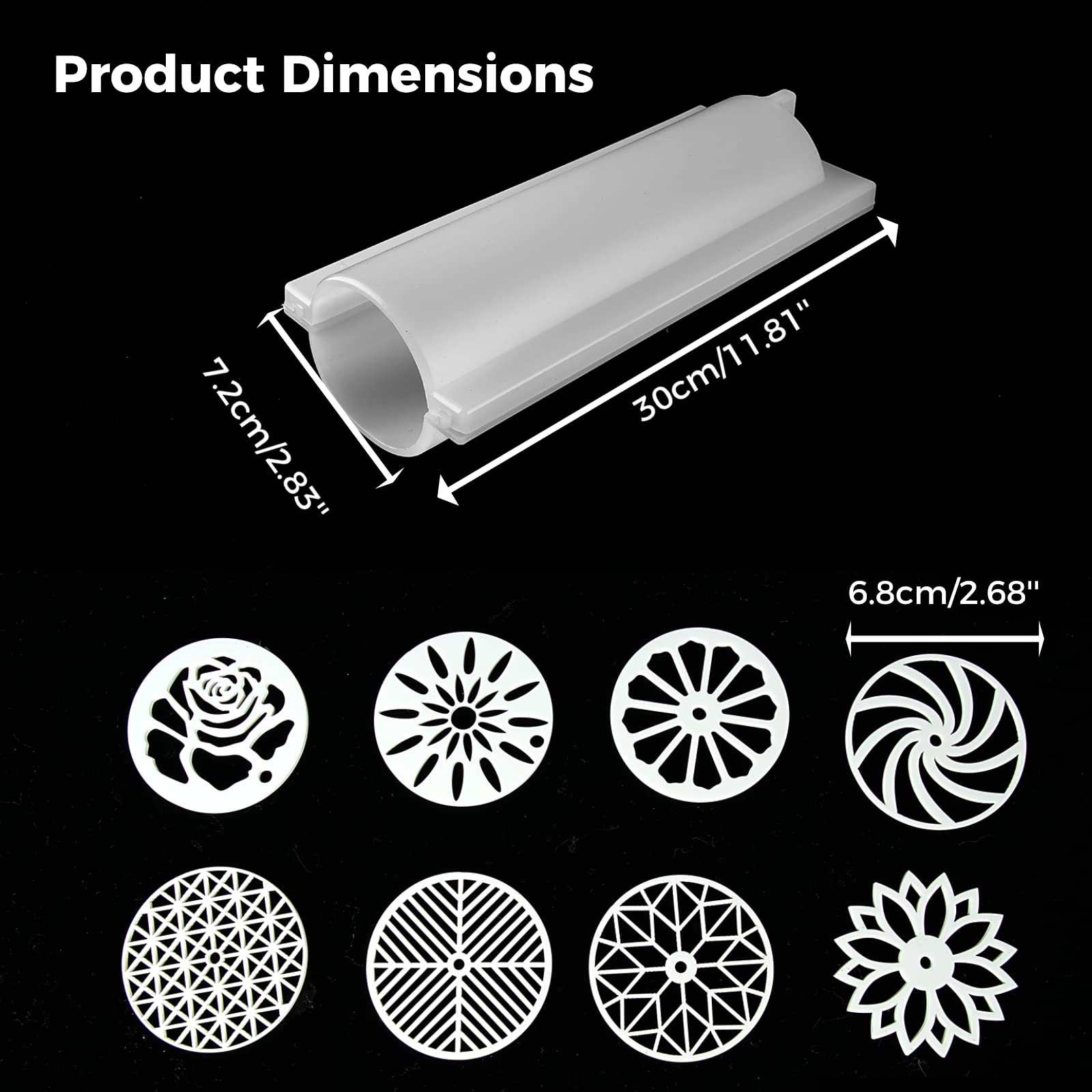 Molde De Silicona Y Acrílico Para Hacer Jabones Artesanales - 1000 Ml, Forma Redonda, Kit Caleidoscopio