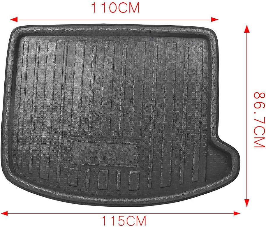 GZYF 3D Modeling Waterproof Rear Cargo Tray Trunk Floor Mat All Weather Guard Protector for Ford Escape 2013