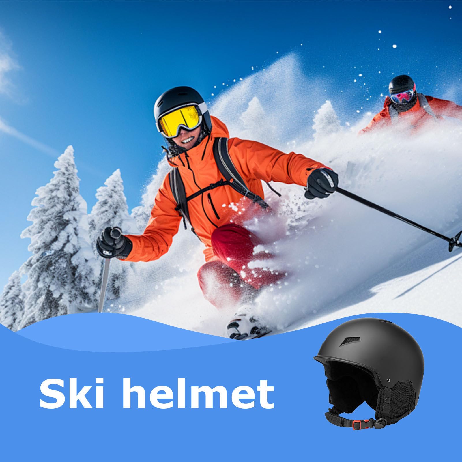 Helme für Erwachsene, Snowboardhelm für Damen | Atmungsaktive Fahrradhelm-Skiausrüstung | Schutz-Ski-Kopfabdeckung mit Brillenbandclip für Erwachsene und Damen