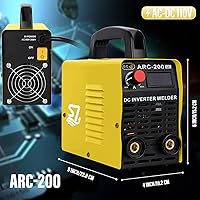 Vista 6 de Welding Machine, 110V Plug, 200Amp Power,Beginner Welder With Display LCD Use Welding Rod Equipment Tools Accessorie