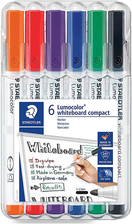 Staedtler 341 WP4 Compact Dry Wipe Marker Assorted Kuwait Ubuy