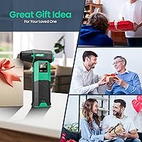 Vista 8 de Electric Air Duster Upgraded, 130000RPM Snow Blower Compressed Air Duster, 2 * 4000mAh Removable Batteries, Cordless Air Blower Electric Cleaner Kit