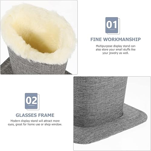 Vista 4 de COHEALI Soporte para gafas con forro de felpa para gafas