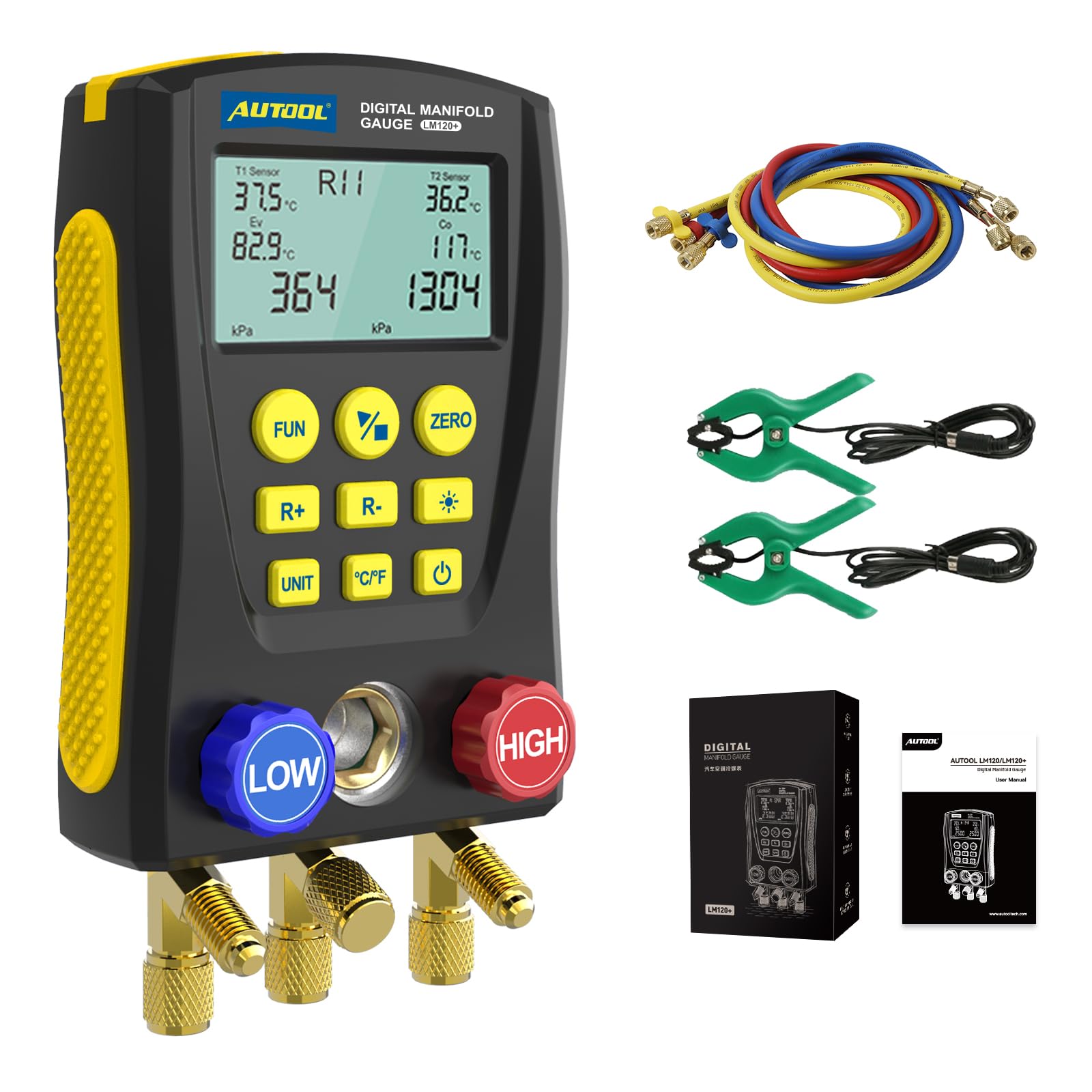 デジタルマニホールドゲージ AUTOOL 1204+ Amazon.co.jp: AUTOOL デジタルマニホールドゲージ HVAC、AC デュアル