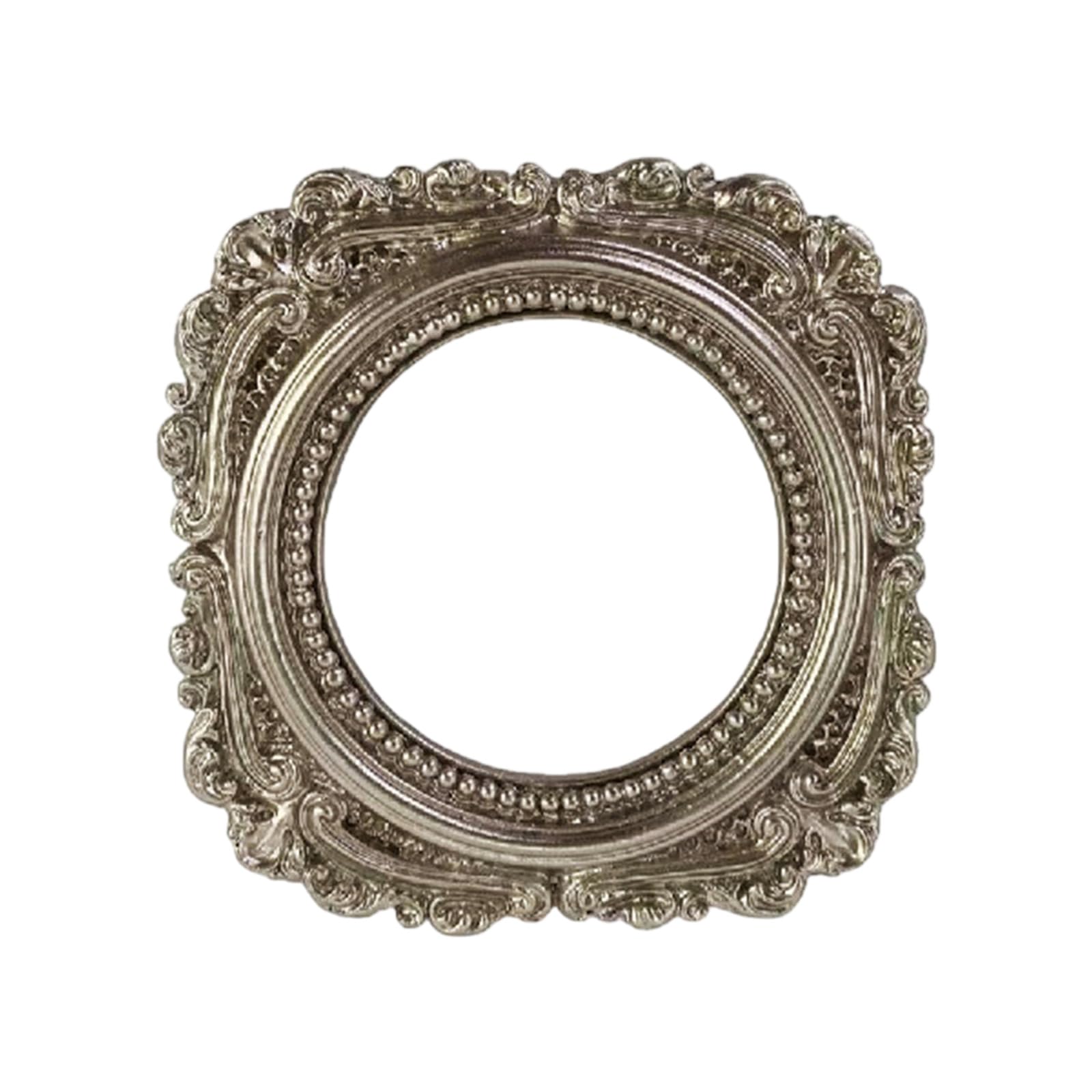 Hsioluted Stylish Irregular Resin Wall Photo Frame Round Pictures Frame for Displaying Memory in Contemporary Homes Thin Wall Display