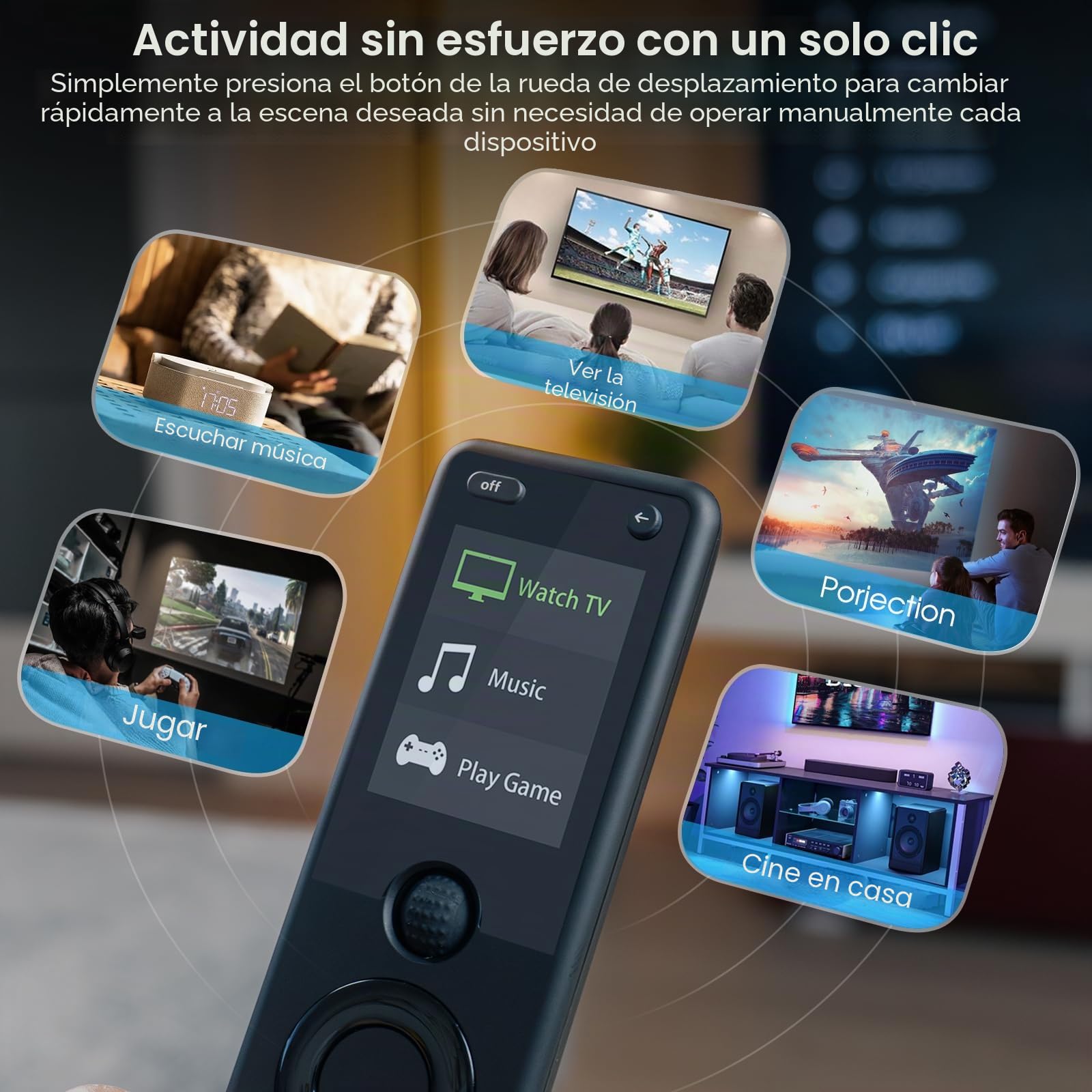 SofaBaton X1S - Mando a distancia universal con concentrador para actividades de un solo toque, ajuste de la aplicación SofaBaton compatible con más de 60 dispositivos