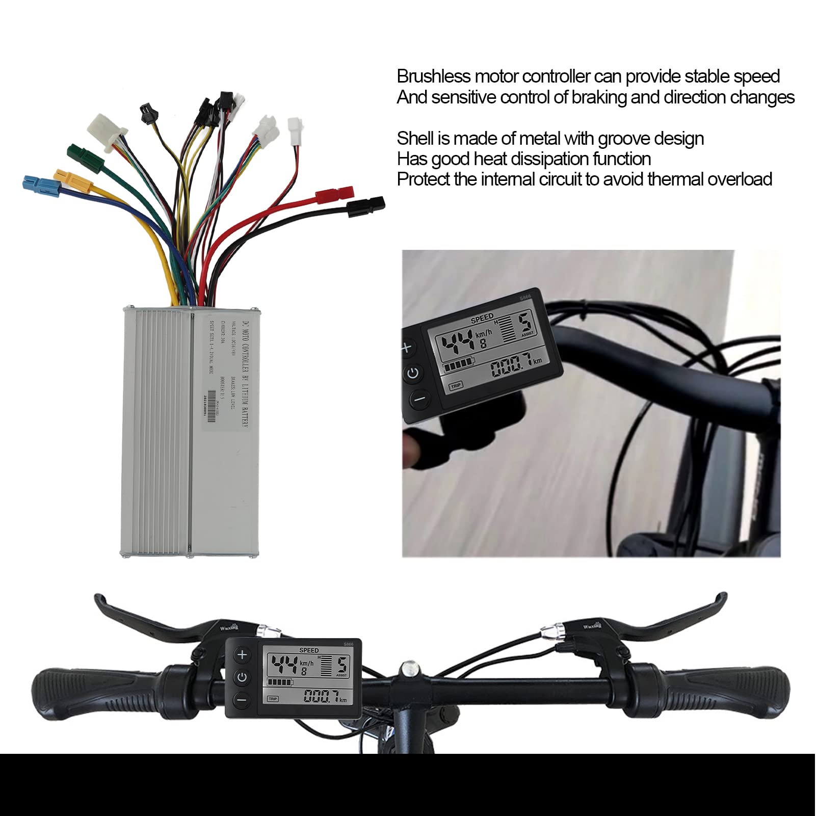 S886 DISPLAY PANNELLO Display LCD ABS Guscio Retroilluminato 1 Pz