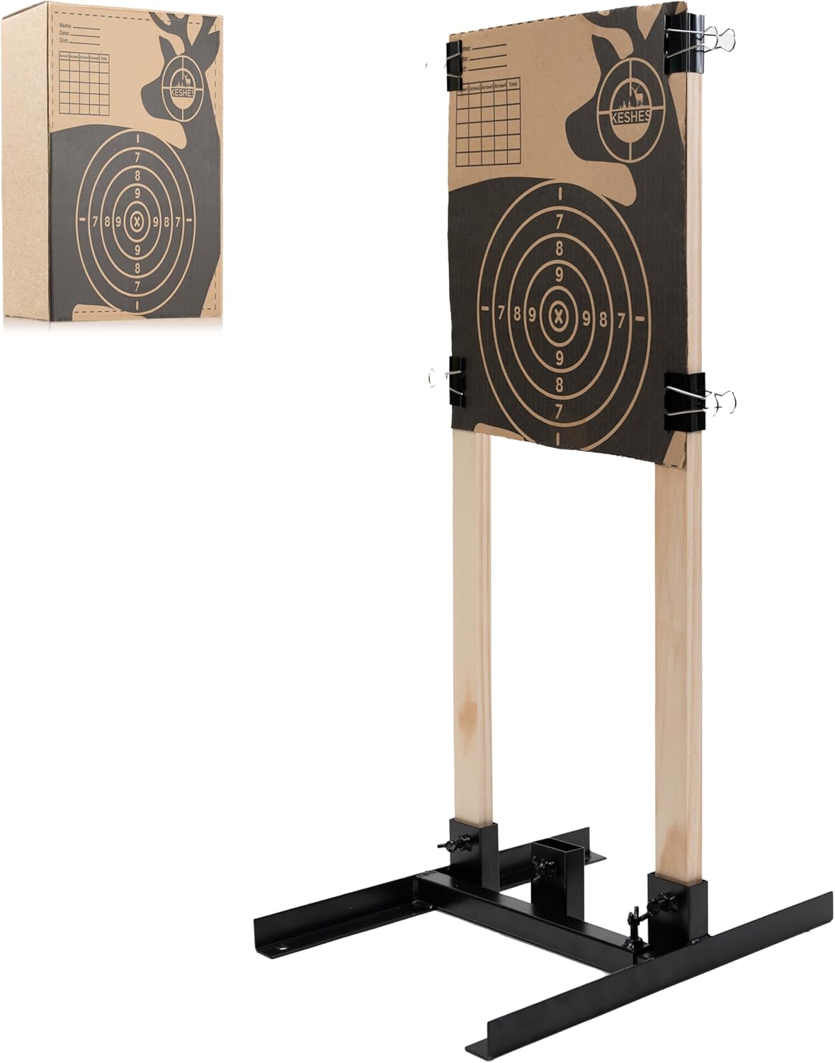 Keshes Target Stand Base for Paper Target Sheet Archery