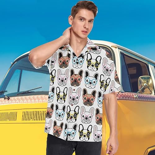 Miniatura 5 de visesunny Camisas hawaianas de verano para hombre, estilo casual, con botones, manga corta, pantalones cortos, playa, tropical, hawaiano, trajes