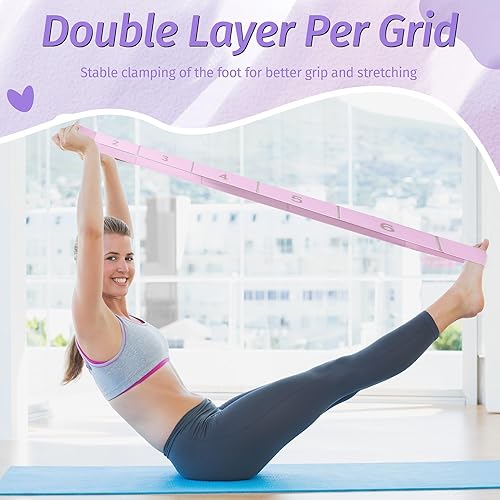 Miniatura 5 de Correa elástica con 11 bucles, correas elásticas para terapia física, yoga, pilates, ballet, correa elástica versátil para flexibilidad, ejercicios