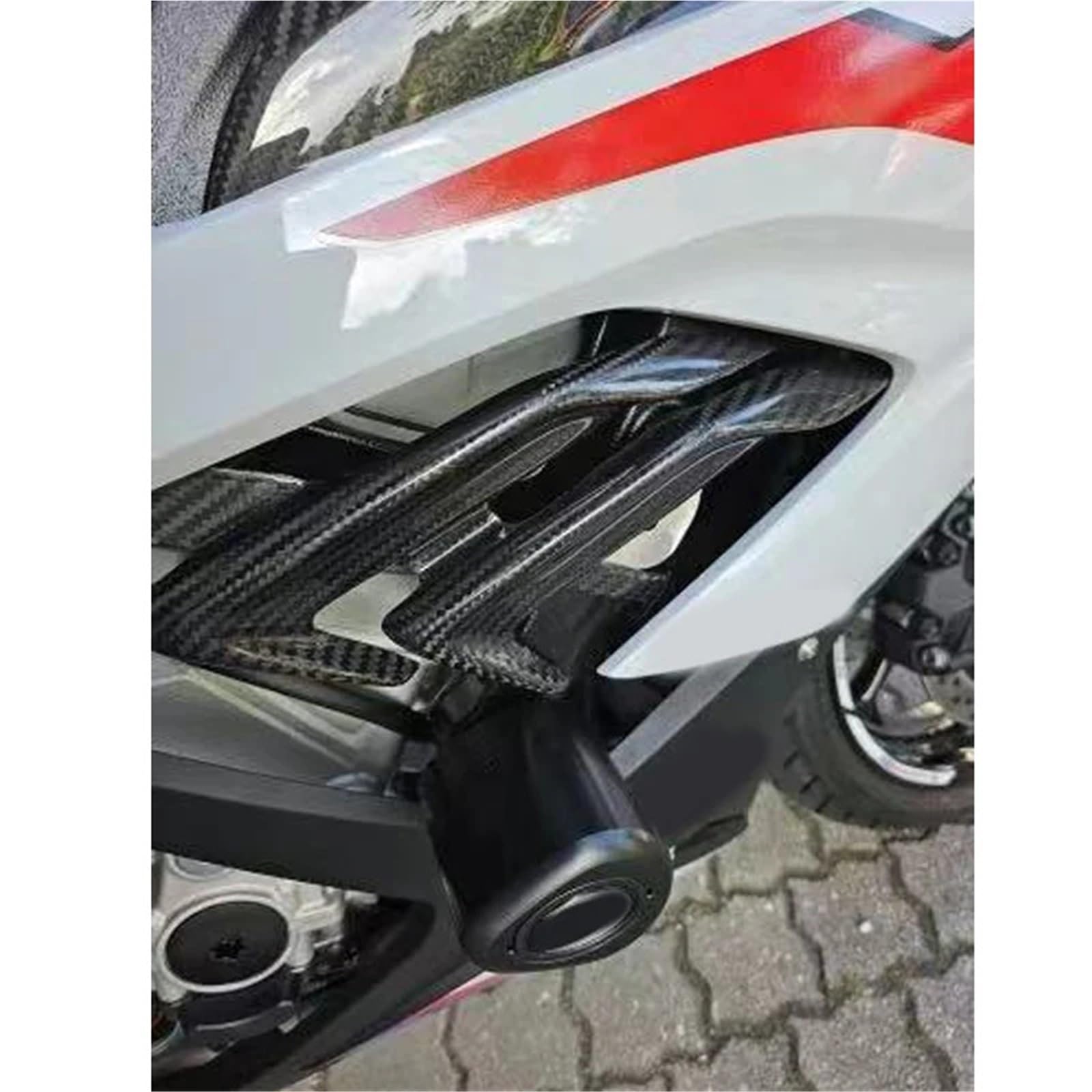 Compatible Con BMW S1000 RR 2019-2023 S1000RR, Panel Lateral Pequeño Para Motocicleta, Cubierta Protectora Para Panel Lateral De, Carenado S 1000RR(Carbon Fiber Look)