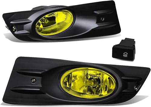 Miniatura 5 de Compatible con Honda Accord Coupe UC1 par de luces antiniebla de conducción de parachoques + bisel + kit de cableado + interruptor (lente