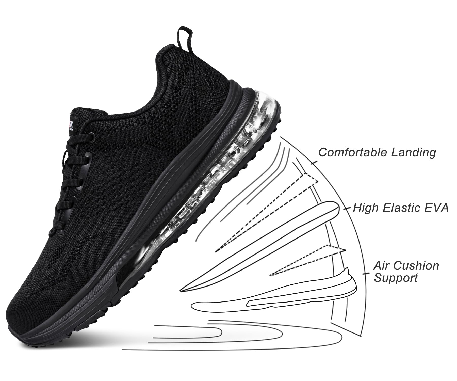 LARNMERN Zapatillas de seguridad antideslizantes con puntera de acero para hombre, ligeras, cómodas, transpirables, para correr