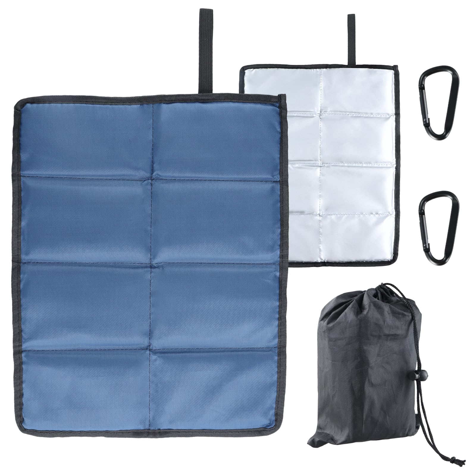 Outdoor Sit Mat, Seat Pad with 2 Carabiner Clips, Waterproof, Moistureproof, Portable Seat Pad, Lightweight Sitting Cushion for Outdoor Camping Park Picnic Hiking Fishing Beach Playground