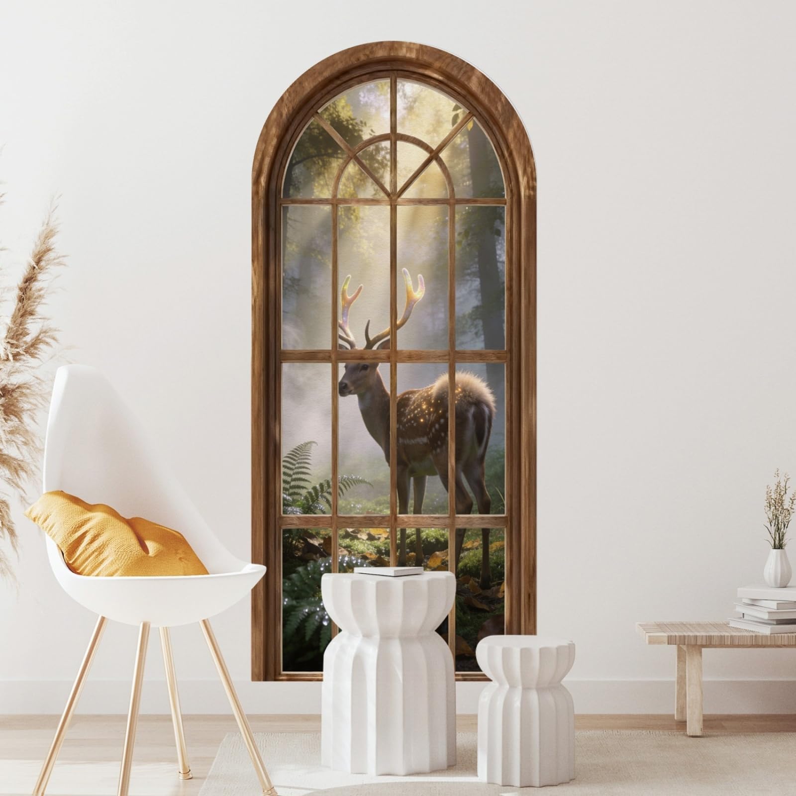 Décoration Chambre d'Enfant : Autocollant Décoratif Animaux Jaunes pour Éveiller l'Espace de Jeu