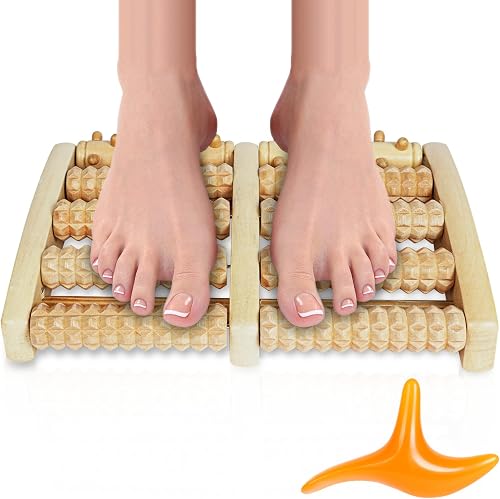 Rouleau de Massage Pieds Bois ACWOO