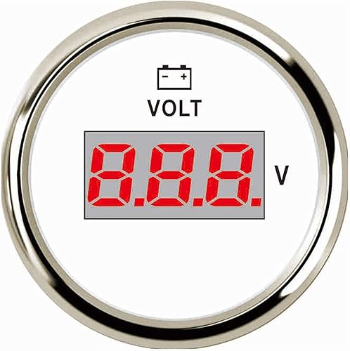 SAMDO 52MM Universal Voltmeter Car Boat Digital Voltage Gauge 9-32V